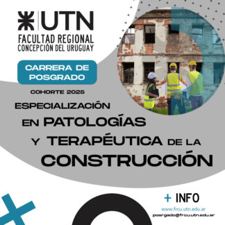 ESPECIALIZACIÓN EN PATALOGÍAS Y TERAPÉUTICAS DE LA CONSTRUCCIÓN