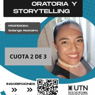 Seminario Oratoria y Storytelling  - Cuota 2 de 3 - Público General - UTN FRCU