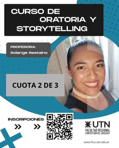 Seminario Oratoria y Storytelling  - Cuota 2 de 3 - Público General - UTN FRCU