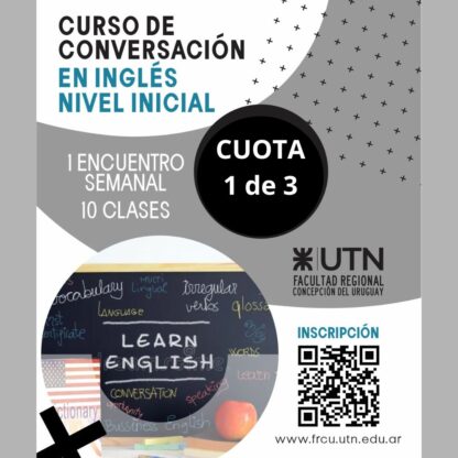 Curso Conversación en Inglés - Nivel Inicial - Comunidad UTN - Cuota 1 de 3