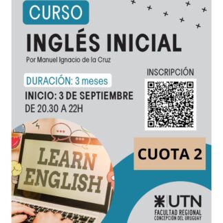 Curso Conversación en Inglés - Nivel Inicial - Alumnos UTN - Cuota 2 de 3