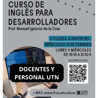 SEU'26 - Inglés para Programación - Docentes y Personal UTN - Cursos de Verano