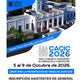 CACIC 2026 - INSCRIPCIÓN ASISTENTES EN GENERAL - UTNFRCU
