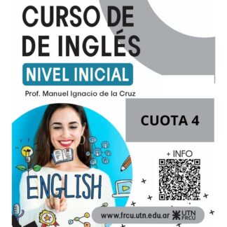 SEU'26 - Inglés Nivel Inicial (A1) - Cuota 4 de 4 - Docentes y Personal UTN