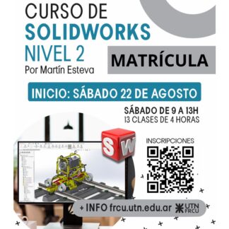 Curso de SolidWorks Nivel 2- Matrícula