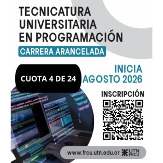 Cohorte 2026 - Tecnicatura en Programación - Cuota 4 de 24 - UTN FRCU